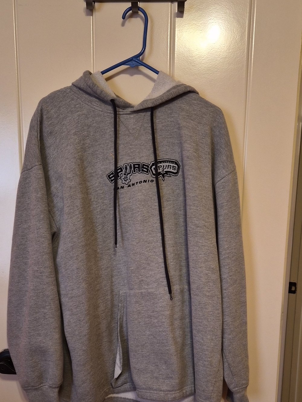 NBA Gray San Antonio Spurs Hooded Pullover